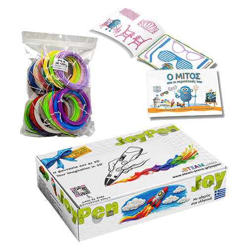 Πλήρες Σετ Δημιουργίας με JoyPen 3D Pen + Filament + Βιβλίο